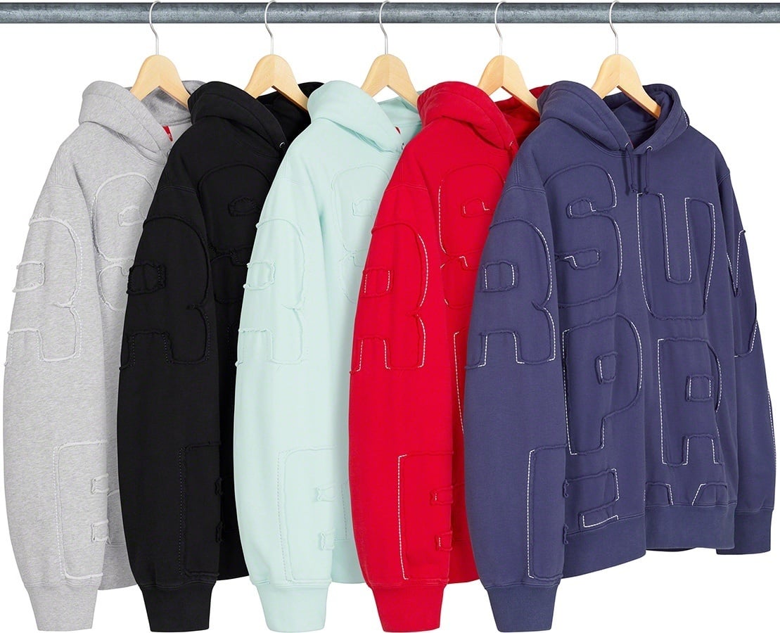 Cutout Letters Hooded Sweatshirt